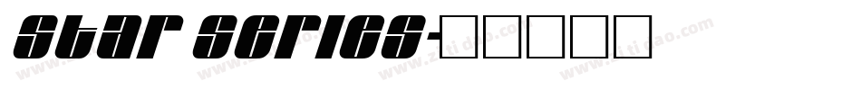 Star Series字体转换